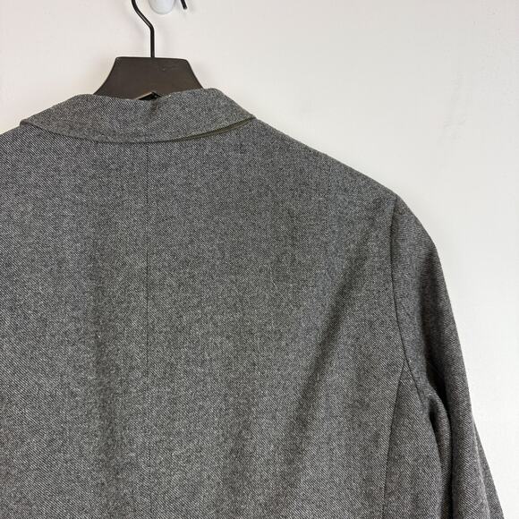 Allsaints Mens Crane Blazer Wool Blend Gray Jacket Italian Cloth - Size 36 - Picture 6 of 10